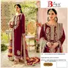 Bilqis B 17 A To H Embroidery Faux Georgette Pakistani Suits Wholesale Shop In Surat
